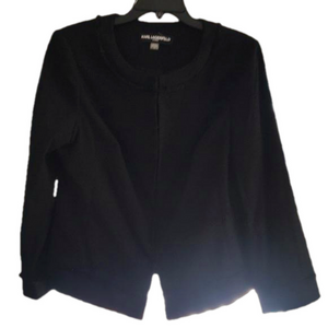NWOT Karl Lagerfeld black dress jacket 12